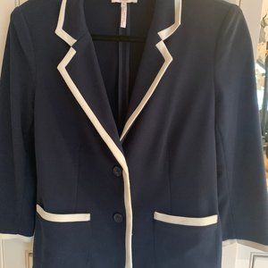 Laundry Shelli Segal navy blue blazer jacket sz 6